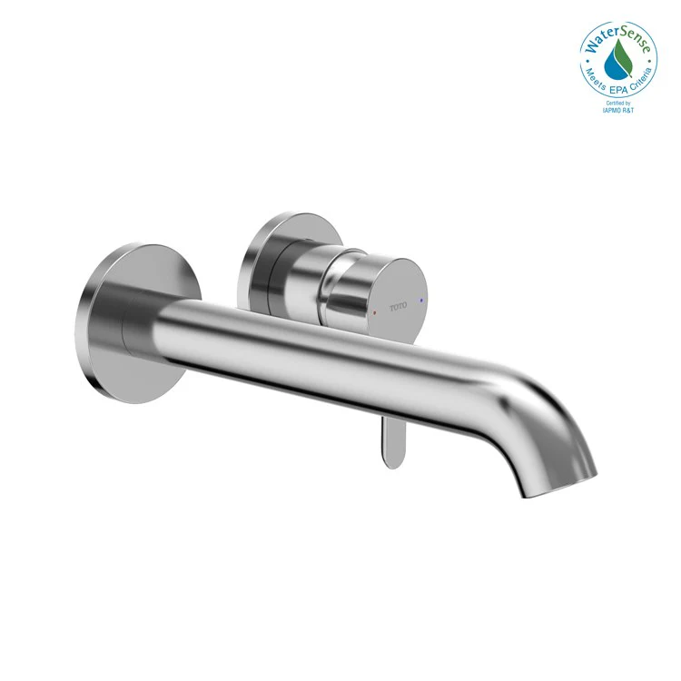 Lavatory Faucet LB Wall Mount 1 Lever ADA WaterSense Polished Chrome 1.2 Gallons per Minute - Frankwebs