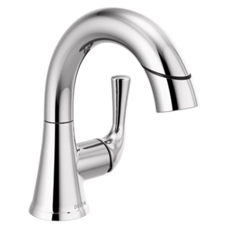 Lavatory Faucet Kayra 1 Lever ADA WaterSense Chrome 1.2 Gallons per Minute Rigid Pull Down Metal Pop-up - Frankwebs