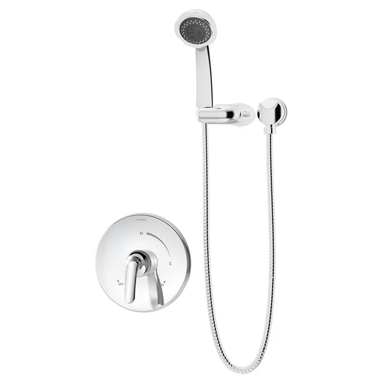 Handshower Trim Elm Round 1 Lever Polished Chrome 3 Function 1.5 Gallons per Minute - Frankwebs