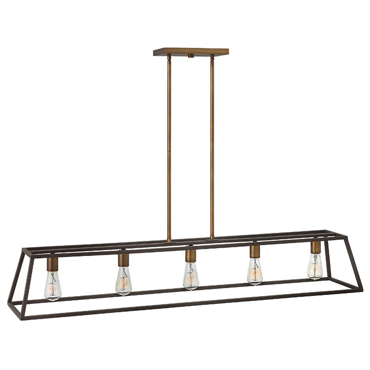 Fulton Five-Light Linear Downlight Chandelier - Frankwebs