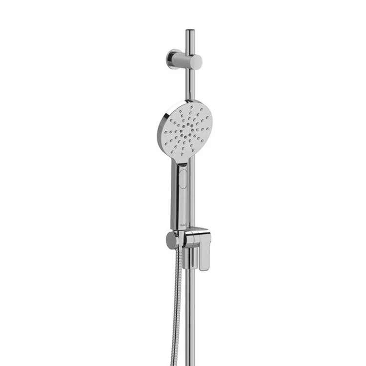 Handshower Set Round 2-Jet Chrome WaterSense 1.8 Gallons per Minute 36 Inch Slide Bar - Frankwebs