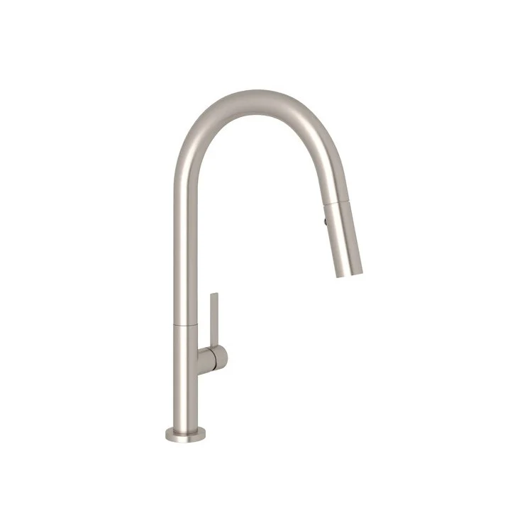 Kitchen Faucet Lux Pull Down 1 Metal Lever Polished Nickel 8-9/32 Inch 1.8 Gallons per Minute - Frankwebs
