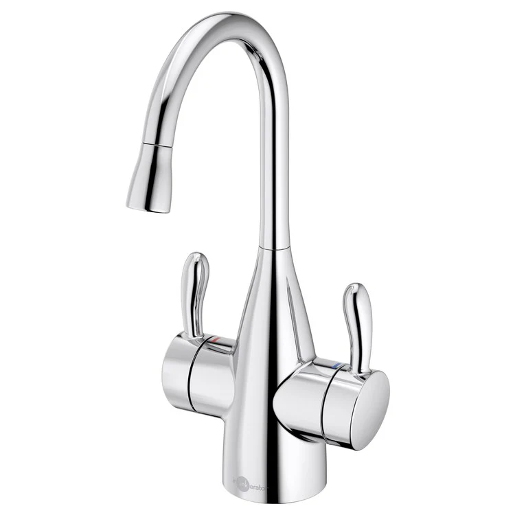 Water Dispenser Showroom Transitional 1010 Instant 2 Lever ADA Gooseneck Swivel 360 DEG Chrome - Frankwebs