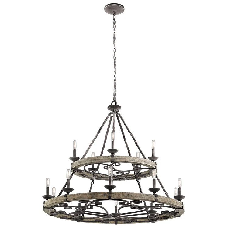 Taulbee Fifteen-Light Two-Tier Chandelier - Frankwebs