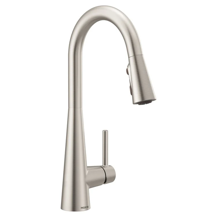 Kitchen Faucet Sleek 1 Lever ADA Spot Resist Stainless High Arc 1/3 Hole 1.5 Gallons per Minute - Frankwebs