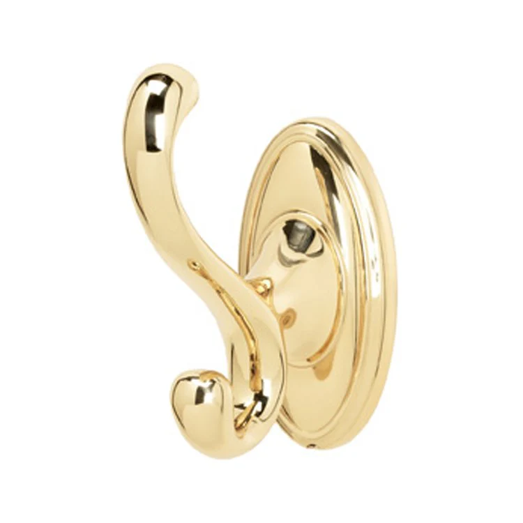 Robe Hook Classic Traditional Bath Universal Unlacquered Brass 4-1/16 Inch 3-3/4 Inch Wall Mount Brass - Frankwebs