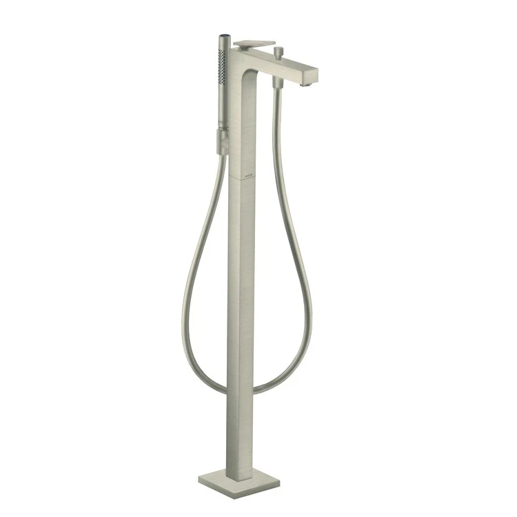 Tub Filler Trim Citterio Freestanding with Wand Rhombic Cut 1 Lever Brushed Nickel - Frankwebs