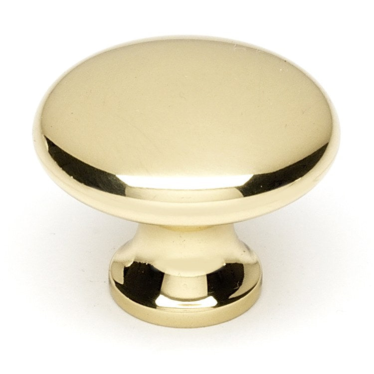 Knob I Collection Round Polished Nickel Brass 1-1/4 Inch 1 Inch 5/8 Inch - Frankwebs