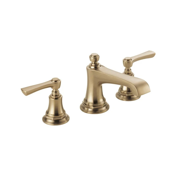 Lavatory Faucet Rook Widespread 6-16 Inch Spread Less Handle ADA WaterSense Brilliance Luxe Gold 1.5 Gallons per Minute - Frankwebs