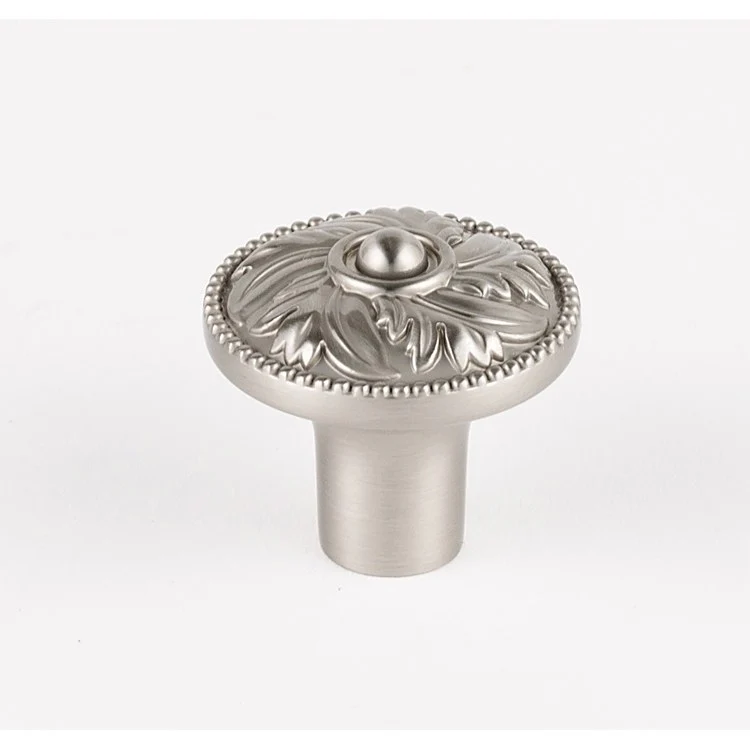 Knob Hickory Round Satin Nickel Brass 1-1/4 Inch 1-1/4 Inch 1-1/2 Inch - Frankwebs