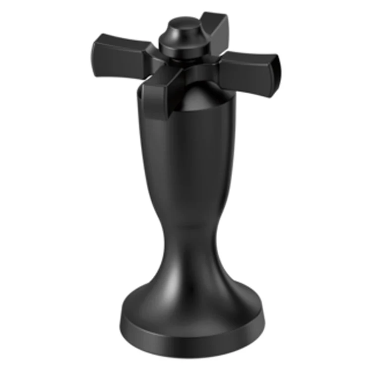 Handle Kit Dorval Metal 1 Cross Matte Black for Roman Tub/Wall Mount Tub Filler Faucets - Frankwebs
