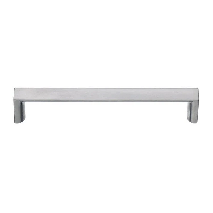 Pull Edge Handle Brushed Chrome Zinc 3-7/8 Inch Center to Center 4-1/4 x 1-1/4 x 1-1/8 Inch - Frankwebs