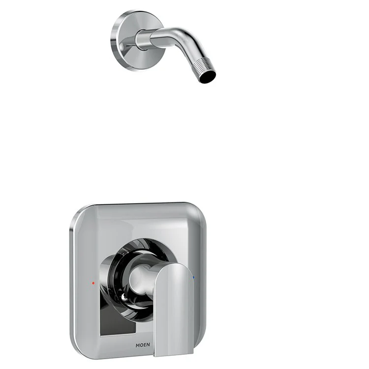 Shower Trim Genta Posi-Temp 1 Lever Brushed Nickel ADA - Frankwebs