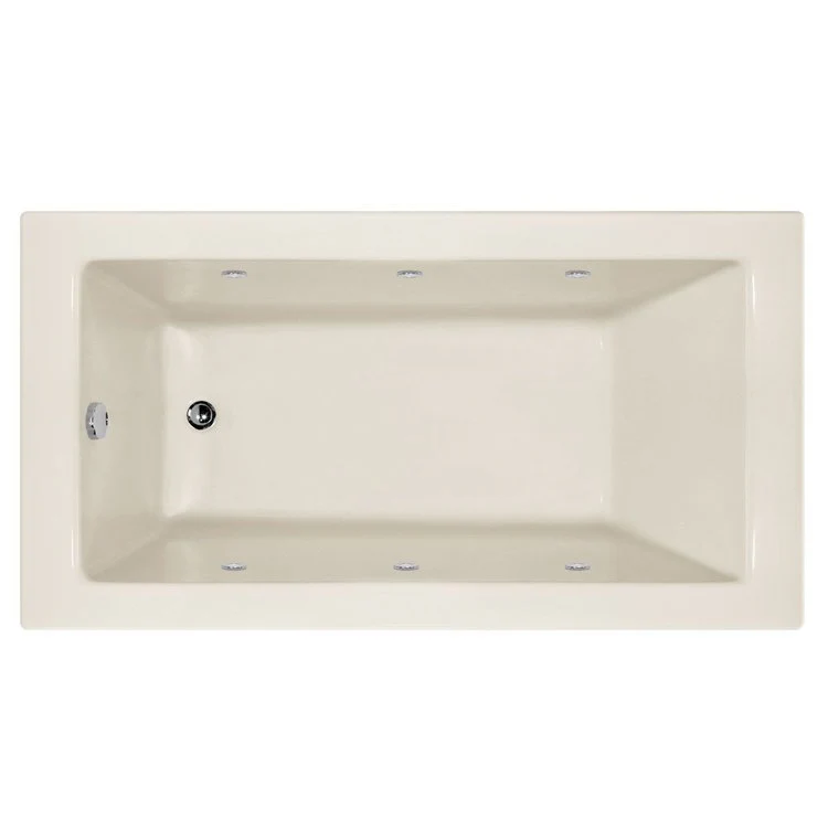 Combination Tub Designer Collection Sydney 60 x 32 x 17 Inch Left Hand Drain Biscuit Rectangle - Frankwebs