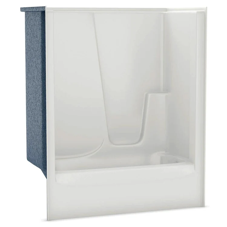Tub and Shower Module 60 x 33 x 72 Inch AcrylX Right Drain White - Frankwebs