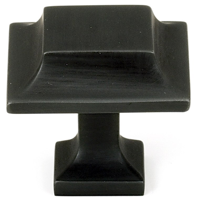 Knob Millenium Square Bronze Brass 1-1/4 Inch 1 Inch 5/8 Inch - Frankwebs