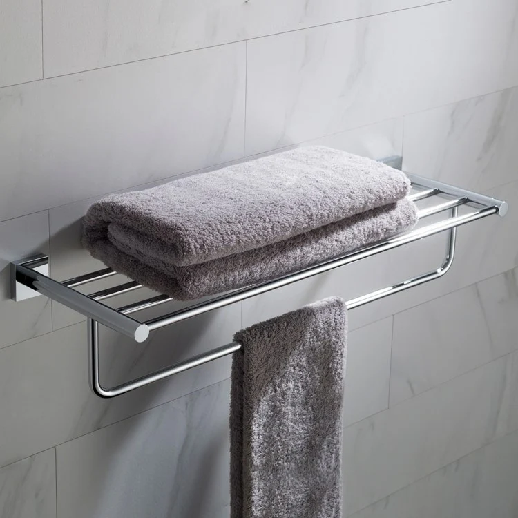 Ventus Bathroom Shelf with Towel Bar - Frankwebs
