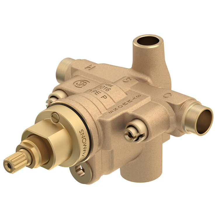 Tub and Shower Valve Temptrol with Integral Diverter Brass 1/2 Inch Sweat 4-1/2 Inch Integral Service Stops to Allow Water Shut-Off for Servicing Valve - Frankwebs