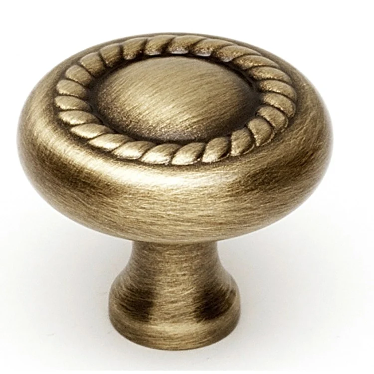 Knob Rope Round Polished Brass Brass 1 Inch 7/8 Inch 3/8 Inch - Frankwebs