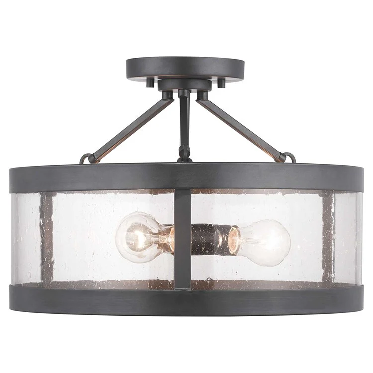 Gresham Three-Light Convertible Semi-Flush Mount Ceiling Fixture/Pendant - Frankwebs