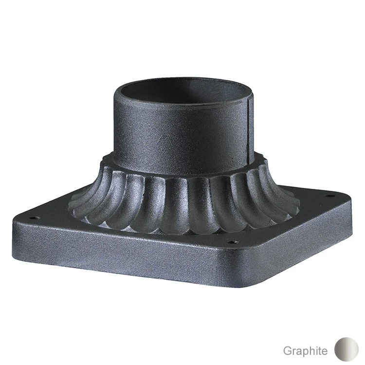 Signature Square Fluted Outdoor Post Lantern Adapter - Frankwebs