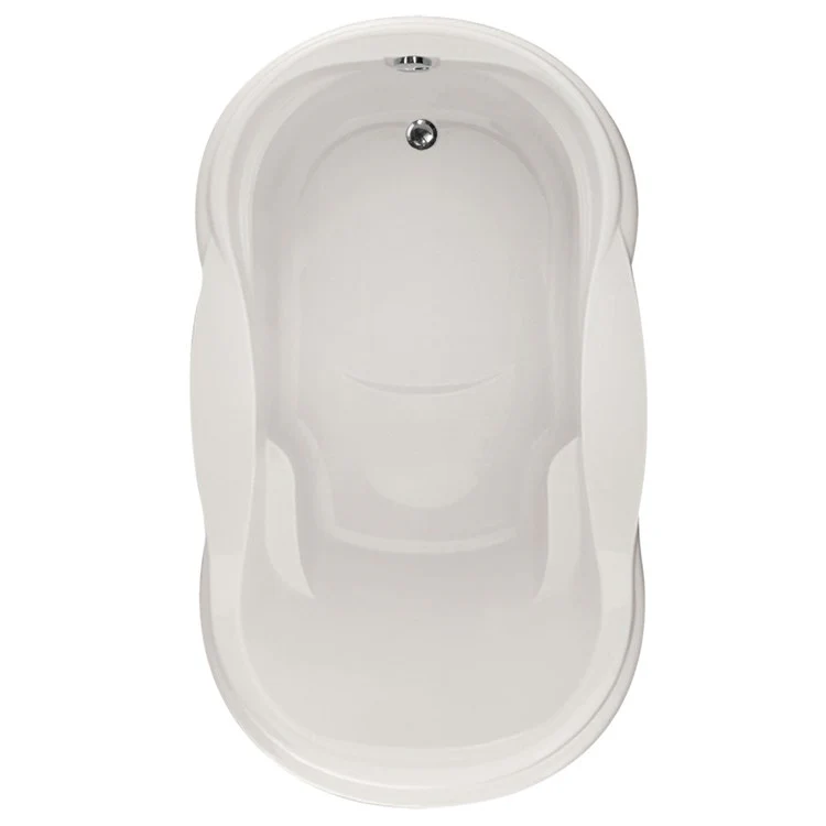 Soaking Tub Designer Collection Vanessa 72 x 42 Inch Drop-In Tub Only End Biscuit Acrylic - Frankwebs