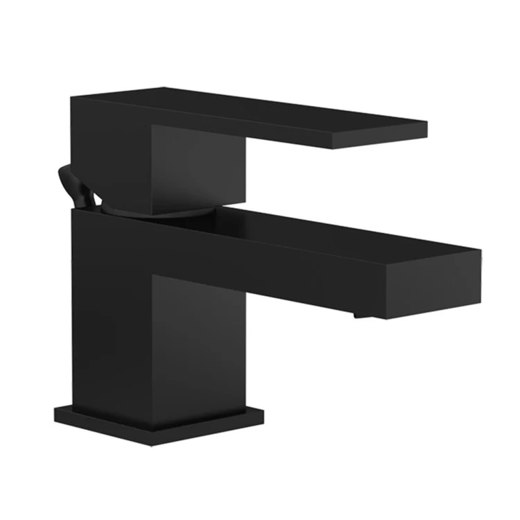 Lavatory Faucet Duro 1 Lever ADA WaterSense Matte Black 1.0 Gallons per Minute Push Pop 1 Hole - Frankwebs