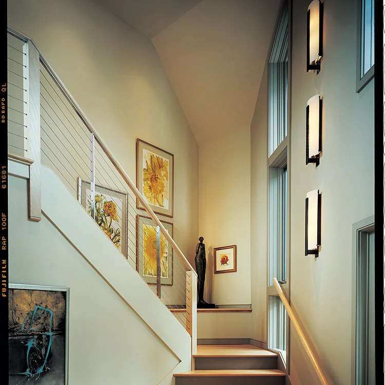 Forged Vertical Bar Two-Light Large Wall Sconce - Frankwebs