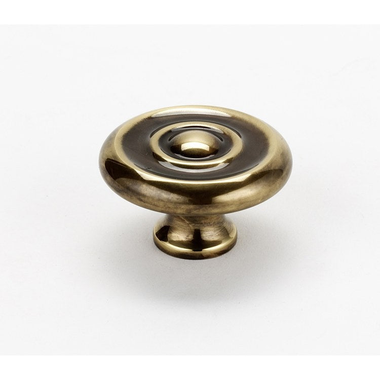 Knob II Collection Round Chocolate Bronze Brass 1-3/4 Inch 1 Inch 3/4 Inch - Frankwebs