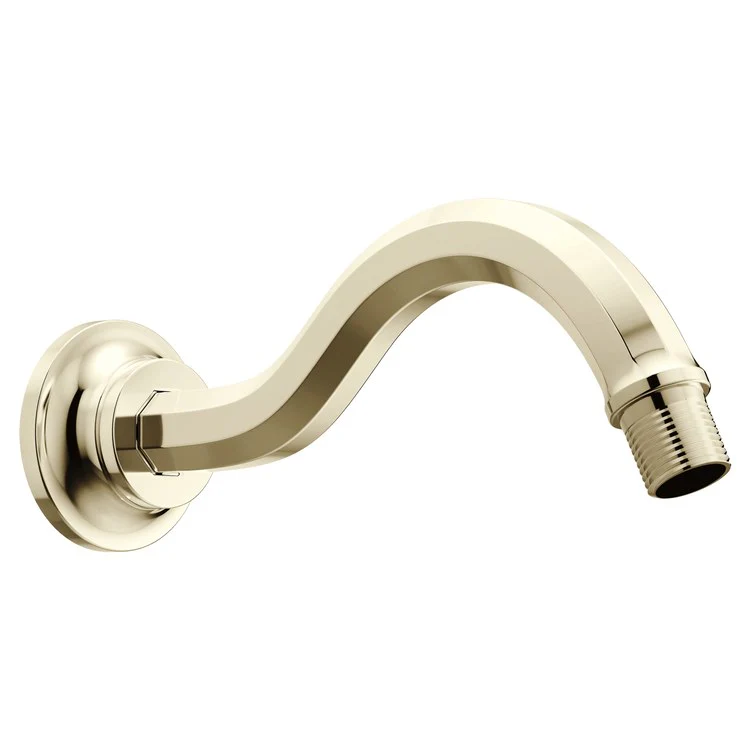 Shower Arm Beauclere with Flange Brilliance Black Onyx 1/2 IN NPT Brass Wall Mount - Frankwebs