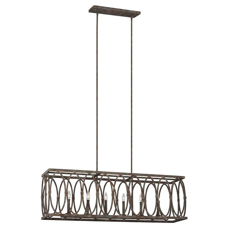 Patrice Six-Light Linear Chandelier - Frankwebs