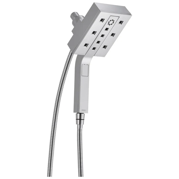 Handshower Combination Universal Showering H2Okinetic 2-In-1 Chrome 4 Function 5-29/32 Inch Rectangle 2.5 Gallons per Minute - Frankwebs