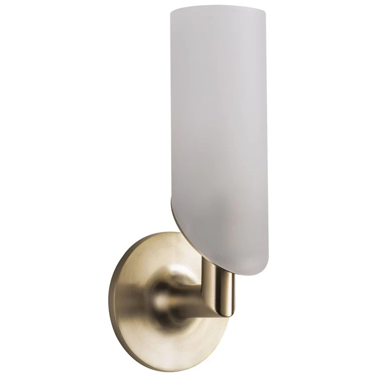 Odin Single Light Bathroom Wall Sconce with Glass Diffuser - Frankwebs