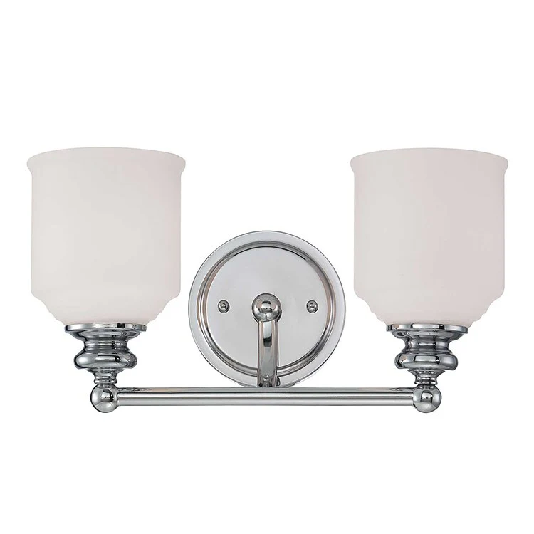 Melrose Two-Light Bathroom Vanity Fixture - Frankwebs