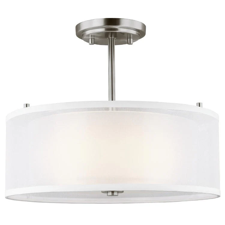 Elmwood Park Two-Light Semi-Flush Mount Ceiling Fixture - Frankwebs