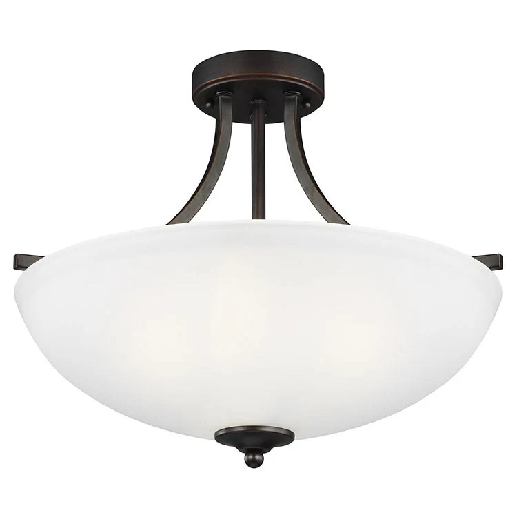 Geary Two-Light LED Medium Convertible Semi-Flush Mount Ceiling Fixture/Pendant - Frankwebs