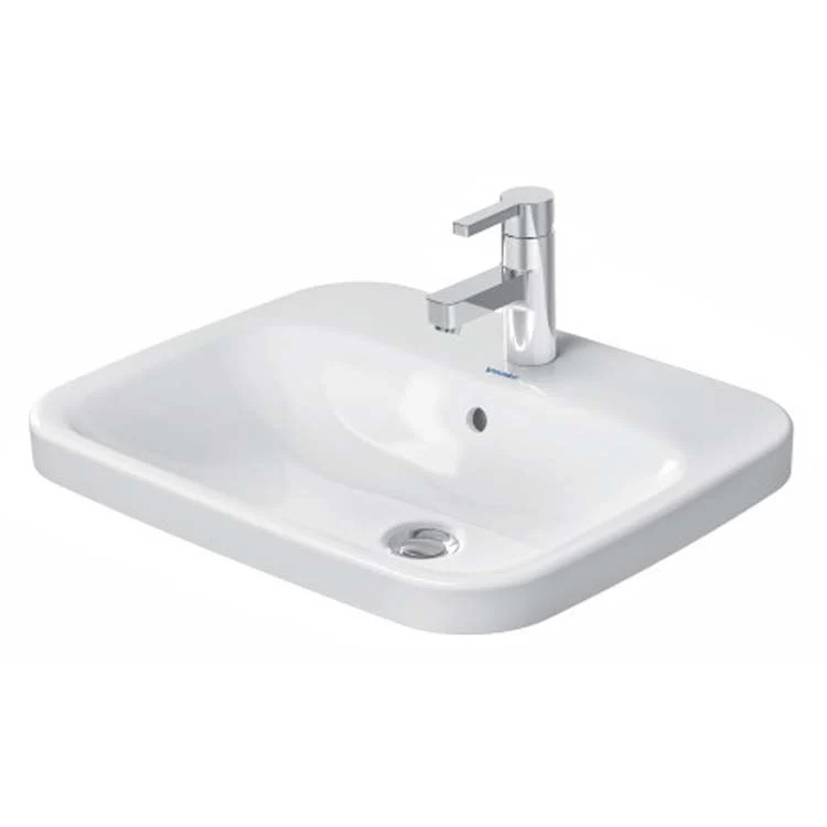 Lavatory Sink DuraStyle Drop-In with Overflow 17-7/8 x 22 Inch Rectangle 1 Hole - Frankwebs