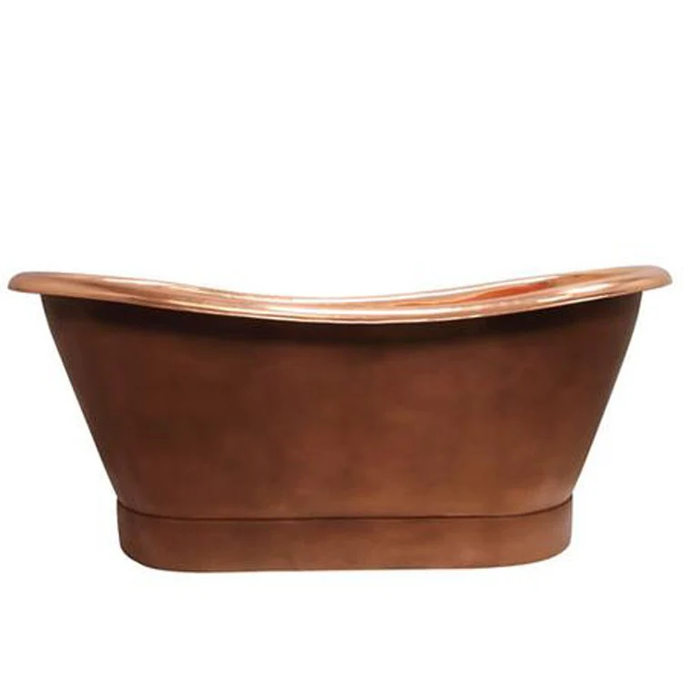 Freestanding Tub Chopin 70-1/4 x 31-5/8 x 29 Inch 70IN Double Slipper Tub Smooth Antique Copper Center Oval - Frankwebs