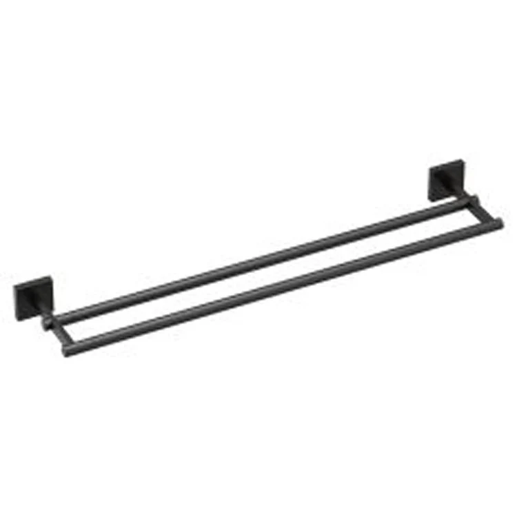 Towel Bar Triva 24 Inch Double Matte Black 5-5/16 Inch - Frankwebs