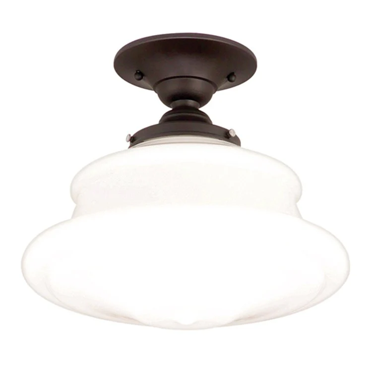 Petersburg Single-Light Semi-Flush Mount Ceiling Fixture - Frankwebs