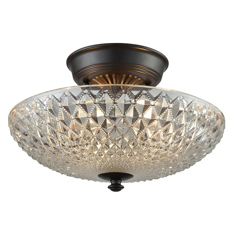 Sweetwater Two-Light Semi-Flush Mount Ceiling Fixture - Frankwebs