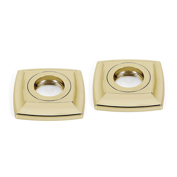 Grab Bar Bracket Cube Bath 3 x 3 Inch Polished Brass ADA - Frankwebs