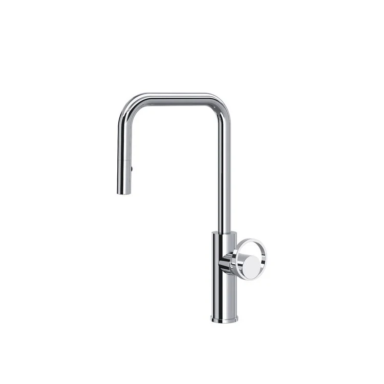 Kitchen Faucet Eclissi Pull Down Less Handle Polished Nickel 1.75 Gallons per Minute - Frankwebs