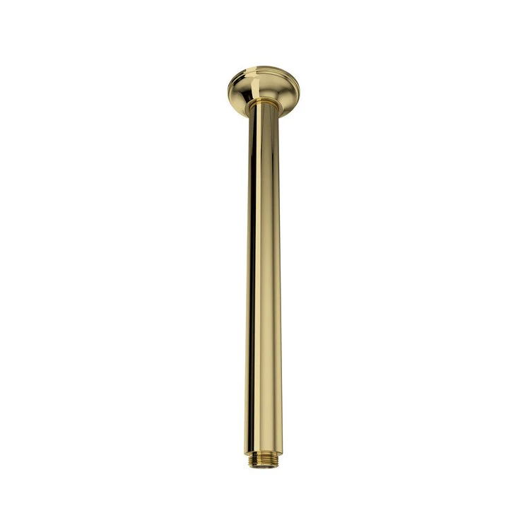 Shower Arm Unlacquered Brass 13 Inch Brass Ceiling Mount - Frankwebs