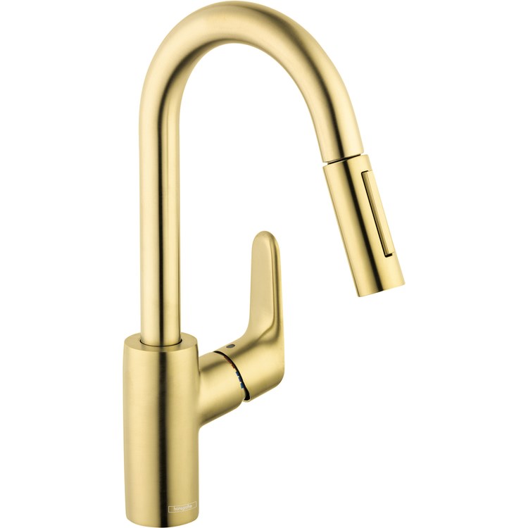 Focus Single-Hole Pull Down Bar/Prep Faucet with Dual Spray - Frankwebs