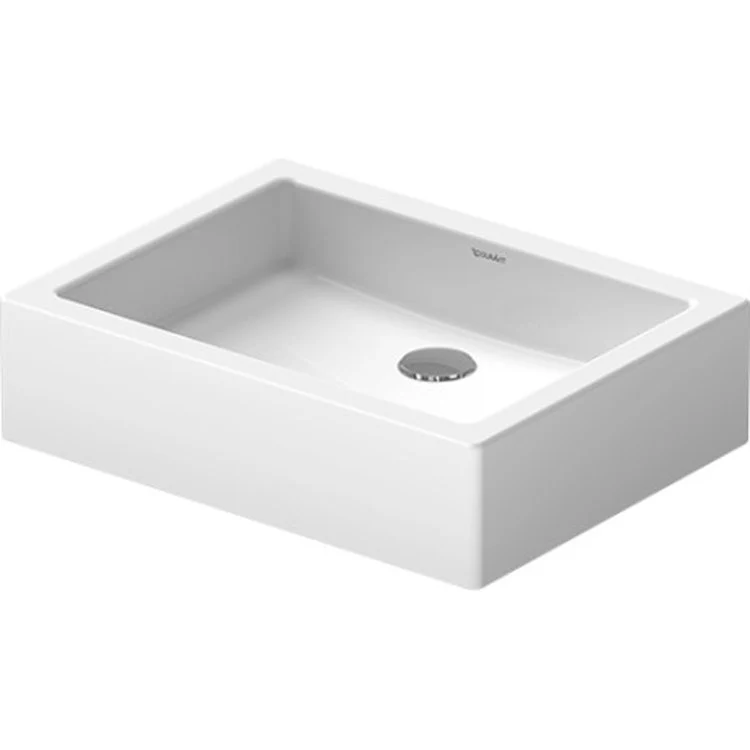 Lavatory Sink Vero Ground Less Overflow 19-5/8 x 15 Inch Rectangle White - Frankwebs
