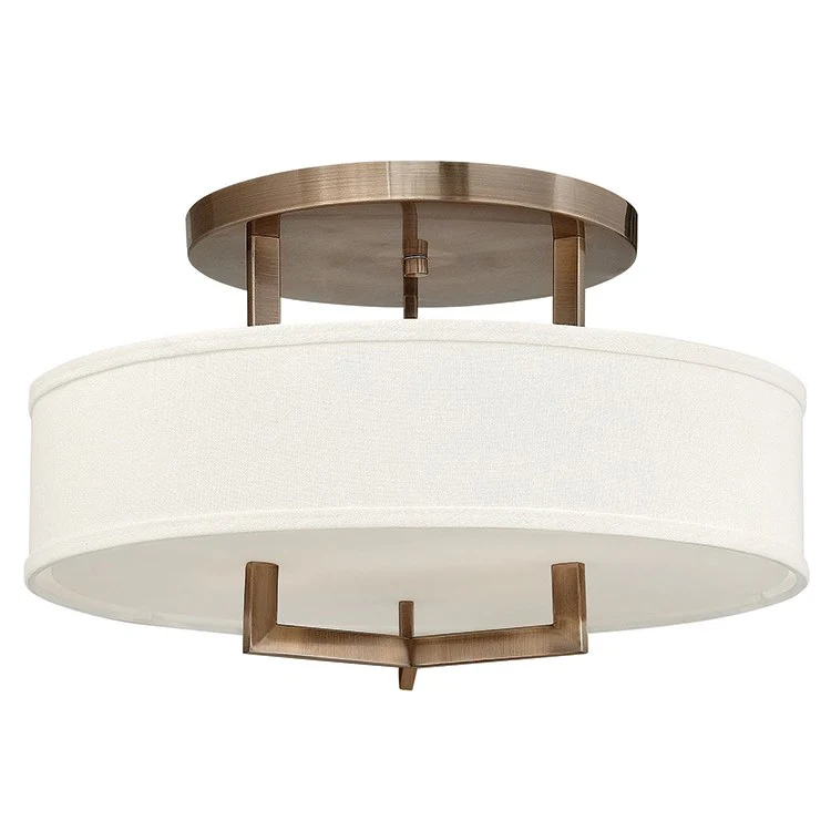 Hampton Single-Light LED Semi-Flush Mount Ceiling Light - Frankwebs