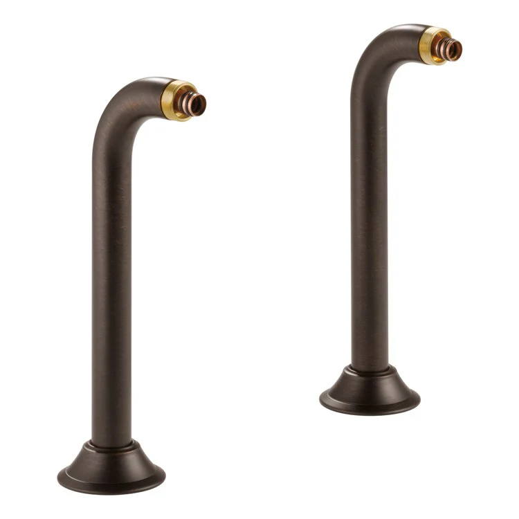 Riser Traditional Deck Mount Tub Filler 8-3/4 Inch 3-1/2 Inch Brilliance Luxe Gold Brass - Frankwebs