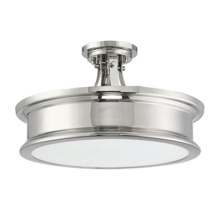 Watkins Three-Light Semi-Flush Mount Ceiling Fixture - Frankwebs