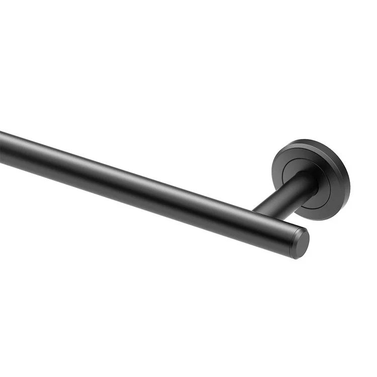Towel Bar Latitude II 18 Inch Matte Black Wall Mount Metal - Frankwebs